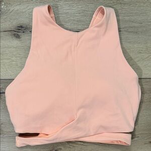 Athleta Conscious Cut Out Crop Tank *Light Orange